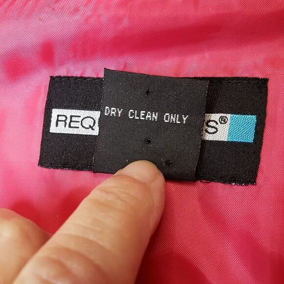 Vintage Requirements Pink Notched Collar Blazer womens 12 L large Work Office - Picture 9 of 9